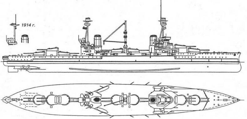 Линейные корабли “Эджинкорт”, “Канада” и “Эрин”. 1910-1922 гг.