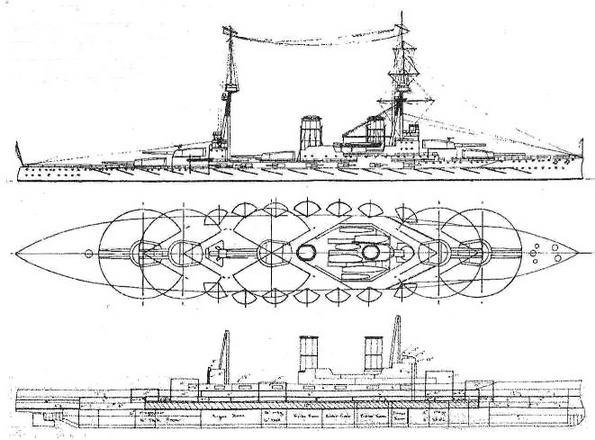 Линейные корабли “Эджинкорт”, “Канада” и “Эрин”. 1910-1922 гг.