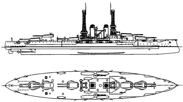 Линейные корабли Соединенных Штатов Америки. Часть II. Линкоры типов “New York”, “Oklahoma” и “Pennsylvania”