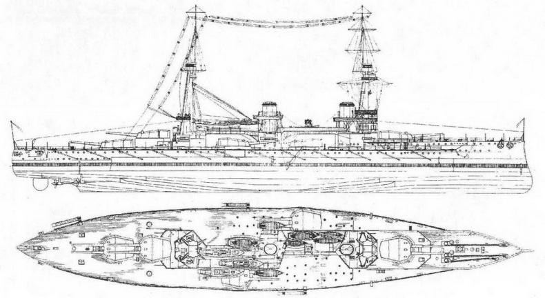 Линейные корабли типа “Нептун”. 1909-1928 гг.