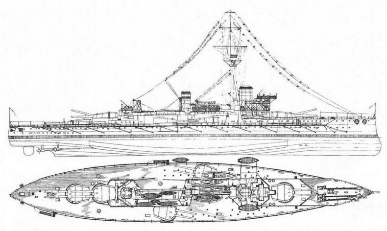 Линейные корабли типа “Нептун”. 1909-1928 гг.